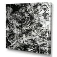 thumbnail image 2 of Designart "Black And White Graffiti Cosmic I" Modern Geometric Wall Art For Kitchen, 2 of 5