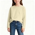 thumbnail image 6 of ZVNAΖH Boys Long Sleeve Shirt, Crewneck Basic Cotton Tee, Casual School Everyday Wear, 2-13Y, 6 of 6
