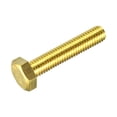 thumbnail image 1 of Unique Bargains Brass Hex Bolts, M8x40mm 1 Pack Fully Thread Grade 4.8 Machine Screws, 1 of 4