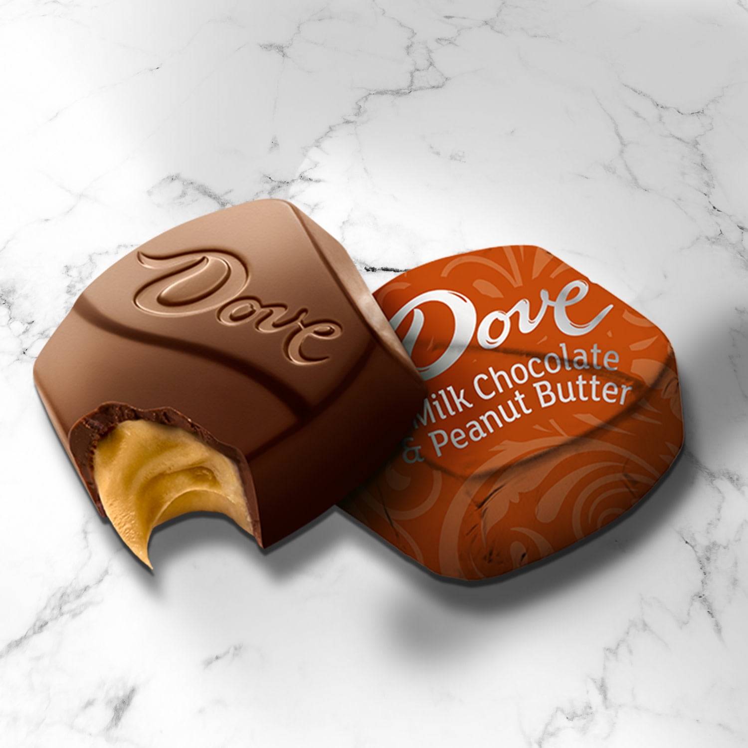 DOVE Easter Egg Milk Chocolate Peanut Butter Candy Sharing Size Bag, 2.12  Ounce, Snacks, Chips & Dips