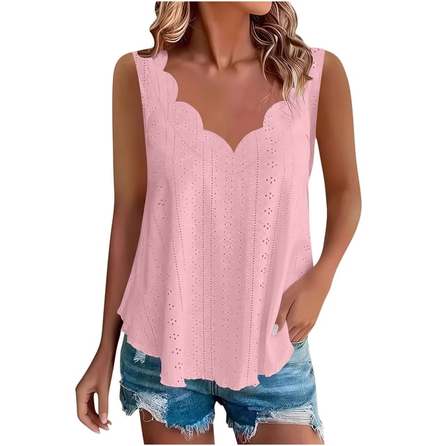 Camiseta Irregular de Color Sólido Casual de las Mujeres sin Mangas, Elegante Tanque Asimétrico para el Uso Diario de la Primavera