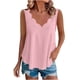 thumbnail image 3 of TaTaai Solid Color Women Tank Top Palace Lock Wave Edge Sleeveless Irregular V Neck Breathable Non See-through Machine Washable No Fading Casual Fashion Daily Top Gift, 3 of 8