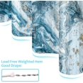 thumbnail image 2 of Cortina De Ducha De Mármol, Juego De Cortinas De Baño De Roca Mineral Con Textura Espiral De Acuarela Abstracta Azul Con 12 Ganchos, Tela Impermeable 72 X 72 Pulgadas (180 X 1.) Afortunado Sencillez, 2 of 4