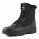 thumbnail image 1 of Botas tácticas de combate con cordones y cremallera lateral para hombre, ideales para el trabajo, la seguridad y la motocicleta., 1 of 5