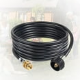 thumbnail image 2 of Clearance! Delayuji 6Ft Lpg Hose Propane Adapter 1 Lb To 25 Lb Hose Assembly Propane Tank Converter Replacement for Camping Stove Portable Grill Heater Type 1 Connection One Size Black, 2 of 7
