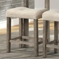 thumbnail image 5 of Xukmct Set of 2 Counter Height Bar Stool for Living Room, Dining Room, Bar, 24", Beige, 5 of 5