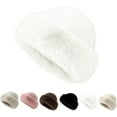 thumbnail image 1 of Womens Winter Faux Fur Bucket Hat,Fluffy Furry Warm Hat for Cold Weather, 1 of 7