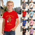 thumbnail image 2 of YUEHUA Kids' Walk for Peace Alaska Vintage T-Shirt, Boys' Casual Short Sleeve Tee, Retro Scenic Graphic Print Top for Travel, 2 of 5
