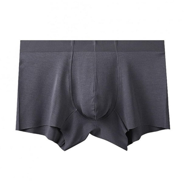 jovati Mens Silk Underwear Fashionable Mens Boxer Pants Ice Silk Seamless  Breathable Comfortable Underwear 