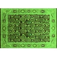 thumbnail image 1 of Ahgly Company Indoor Rectangle Oriental Green Industrial Area Rugs, 2' x 4', 1 of 4