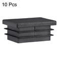 thumbnail image 3 of Tapa de extremo rectangular PP de 40mm x 30mm para patas de muebles de silla de escritorio, color negro, 10 Pcs, 3 of 3
