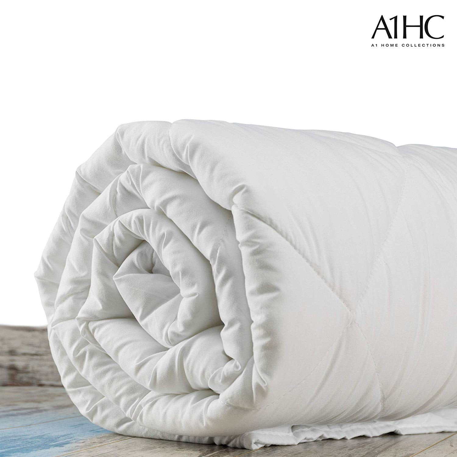 All Season Wool Comforter Blanket w Organic Cotton Shell 400gsm Duvet 