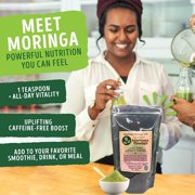 Moringa Powder by Moringa Energy Life, 93 Nutrients Pure Leaf Powder Superfood Drink 1 lb