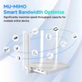 thumbnail image 4 of DBIT AC1200 Dual Band Mesh WiFi Router Long Range Wireless Internet Router with 4 x High-Power FEMs, 4 of 9