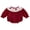 Red, variant on BemeyourBBs Valentines Day Baby Girls Outfit Smocked Bubble Rompers Long Sleeve Lover Heart Embroidery Bodysuit Spring Clothes