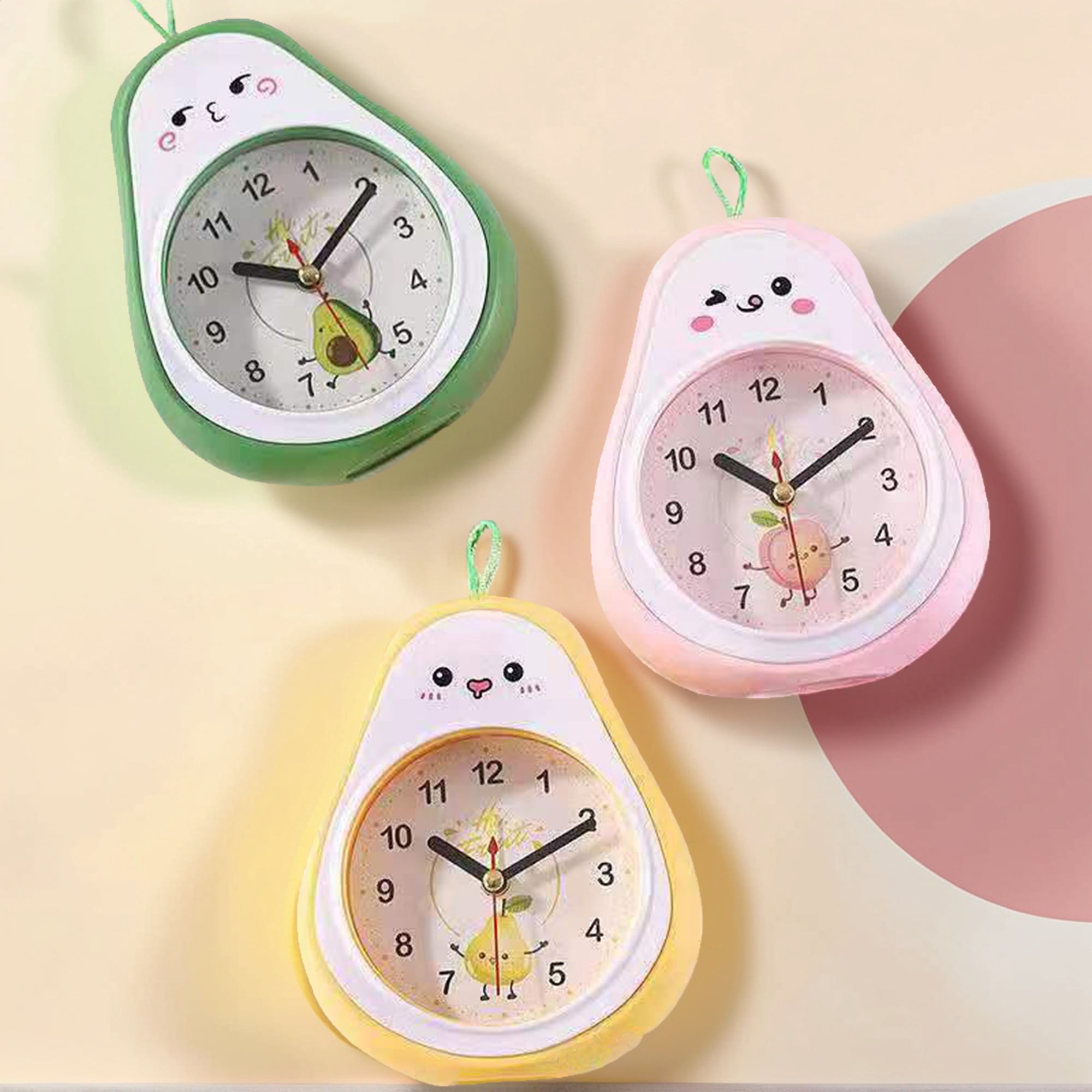 Unique Bargains Colorful Alarm Clock Yellow 4.5"L x 2.2"W x 5.3"H