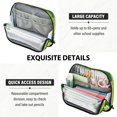 thumbnail image 5 of Pencil Bag with Magnetic Foldable Base Large Capacity Stand-Up Pencil Case Durable Nylon Pen Pouch Lime Slice Image, 5 of 7