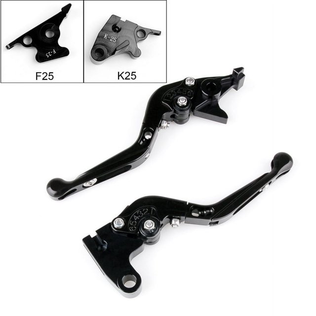Adjustable Folding Extendable Brake Clutch Levers For Kawasaki NINJA 250R Black