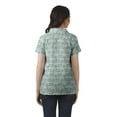 thumbnail image 4 of Moomaya Chemise Tunique Style Enveloppant pour Femmes en Coton Décontracté Col Classique Boutonné, 4 of 6