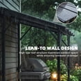 thumbnail image 3 of Grill Gazebo Lean-to Hardtop BBQ Shelter with Polycarbonate Roof for Backyard Patio, 3 of 9