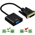 thumbnail image 1 of Active DVI to VGA Adapter Converter for Monitor,DVI-D 24+1 to VGA Male to Female M/F Video Adapter Cable Supports 1080P for Computer PC Desktop Laptop Projector DVD HDTV Display, 1 of 8