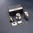 thumbnail image 4 of Pomo de puerta STARPY de níquel cepillado con cerradura de privacidad estilo vintage, 4 of 6