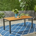 thumbnail image 4 of CoSoTower 70'' Outdoor Acacia Wood Dining Table With Iron Legs, 4 of 9