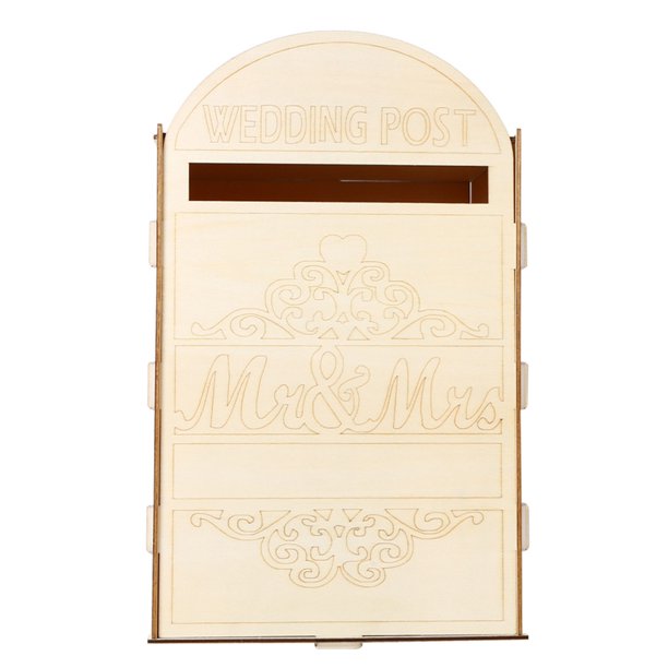 Yuarrent Exquisita caja de tarjetas para bodas, buzón romántico, cajas contenedoras, contenedores de sujeción, tarjetas de adorno, contenedor para Decoración del hogar JM01615 Yuarrent HA012265-02