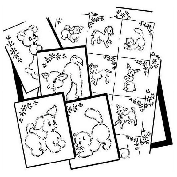 Aunt Martha's #3047 Baby Animal Quilt