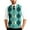#02Turquoise, variant on Striped Pattern Sleeveless Knit Cardigan Vest for Men, V-Neck Button Closure Turquoise L