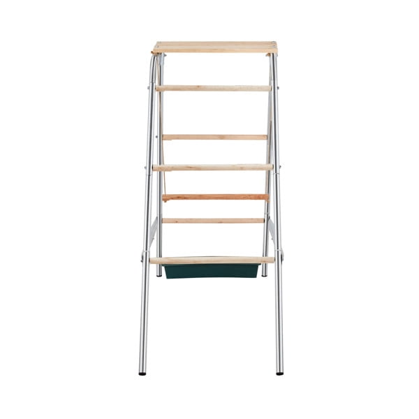 4-Tier Metal & Wood Chicken Perch with Swing, Anti-Slip Pet Activity Tower for Chicken/Duck/Pigeon/Squirrel, 19.3"x42"x39.4"