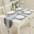 thumbnail image 2 of Ensemble de 4 Sets de Table Luxueux Gris Parfaits pour Table à Dîner, Sets de Table en Velours Antidérapants 12x16 Pouces, 2 of 3