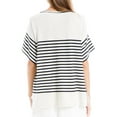 thumbnail image 2 of Max Studio womens  Stripe Top, m, 2 of 3