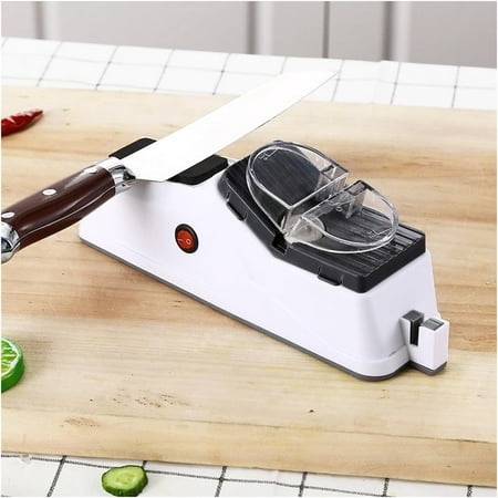 

Electric Knife Sharpener Professional Knife Sharpener for Home Knife Sharpener 5 Seconds for Quick Sharpening & Polishing with Protective Cover