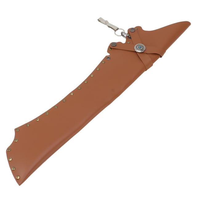 Archery Quiver, PU Leather Vintage Lightweight Holder Bag With Metal Buckle For Outdoor Hunting Target Practicing