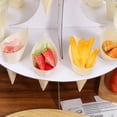 thumbnail image 3 of Trianu 60Pcs Disposable Wood Cones, 7" Food Cones Wood Tasting Cones Disposable Ice Cream Holders for Drinks Wedding Birthday Party Supplies, 3 of 6