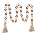 thumbnail image 2 of Homerr Wooden Beads Thanksgiving Wooden Bead Decorations Bead Garland Farmhouse Beads with Tassels Boho Beads Tiered Tray Vase Window Shelf Decorative Beads Home Decor, 2 of 7