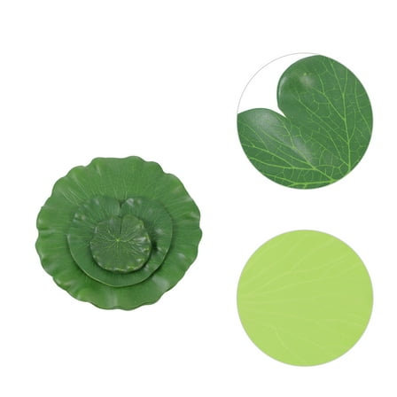 FONDOTIN Artificial Lotus Leaves 10Pcs Floating on Water for Homeowners and Hobbyists Pond Decorations