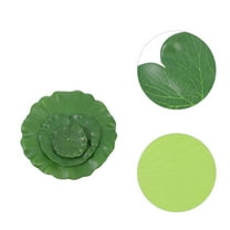 FONDOTIN Artificial Lotus Leaves 10Pcs Floating on Water for Homeowners and Hobbyists Pond Decorations