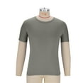 thumbnail image 6 of purcolt Men's Big and Tall T-Shirt Short Sleeve Crew Neck Solid Color Athletic Tshirts Lightweight Breathable Tops, 6 of 7