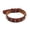 Coffee, variant on Heavy Duty Spiked Studded Leather Dog Collar - Adjustable Punk Style Pet Collar for Medium to Large Dogs - Durable PU Leather with Sharp Rivets for Pitbull, Bulldog, Boxer - 25-inch Length