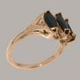 thumbnail image 3 of LBG British Made 9k Rose Gold Natural Sapphire Womens Anniversary Ring - 33 size options - Size 10, 3 of 5