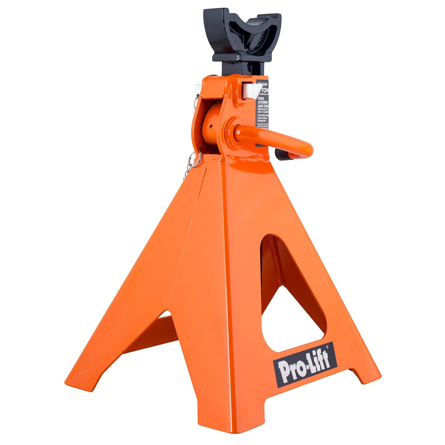 Pro-Lift Heavy Duty 6 Ton Jack Stands Pair - Double Locking Pins - Handle Lock and Mobility Pin for Auto Repair Shop with Extra Safety