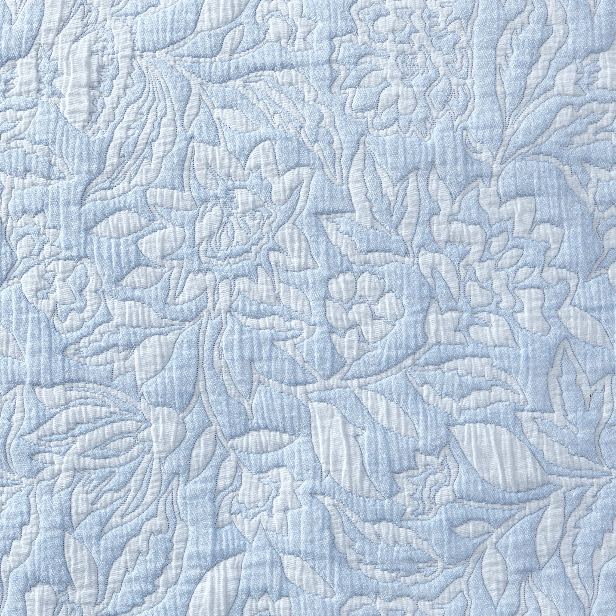 Better Homes & Gardens Floral Matelassé Pillow Shams, Standard, Blue, 2 Pack