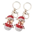 thumbnail image 1 of Christmas Snowman Keychain,2Pcs Christmas Snowman Keychain Keychain Ornaments Bag Keychain Professional Grade, 1 of 14