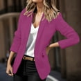 thumbnail image 3 of Gubotare Womens Casual Blazers Open Front Long Sleeve Work Office Jackets Blazer (Hot Pink,4XL), 3 of 7