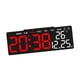 thumbnail image 5 of Reloj despertador digital LED con 3 niveles de brillo, práctico para decoración del hogar. Concha negra, 5 of 9