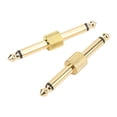 thumbnail image 1 of Guitar Pedal Coulper, 2PCS Less Interference Noise Reduction Strong Resolution Audio Effect Adapter  For Broadcasting System For Studios Gold, 1 of 8
