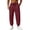 #1-Wine-A0715C, variant on Hearthz Sweatpants for Men Cotton Elastic Drawstring Mens Athletic Pants Solid Color Workout Jogger Pants Men with Pocket Blue M
