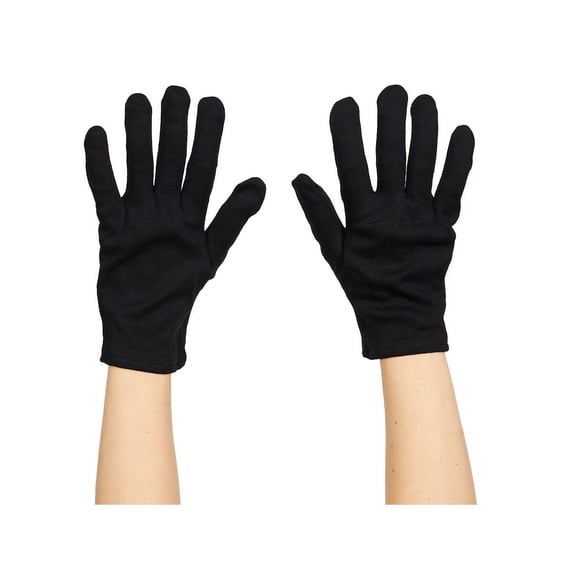 Men's Black Cotton Gloves